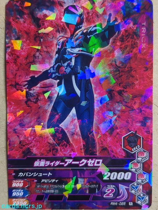 Ganbarizing Kamen Rider GAN/RM4-025R R Ark-Zero Trading Card NM