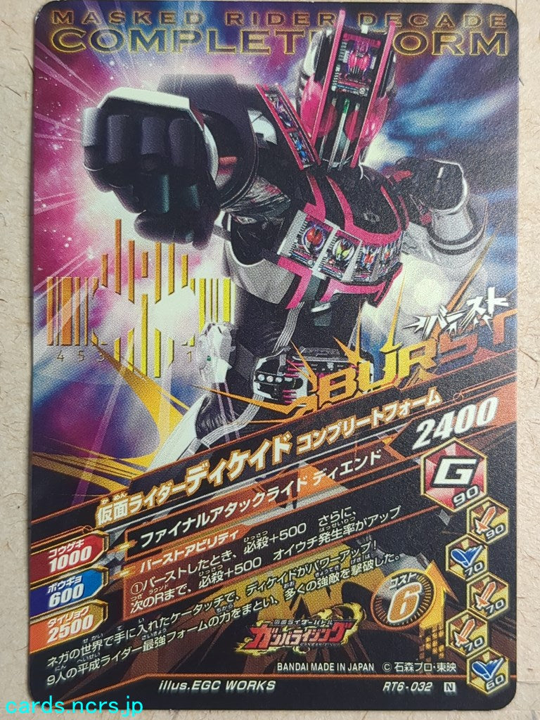 Ganbarizing Kamen Rider GAN/RT6-032N N Decade Trading Card NM