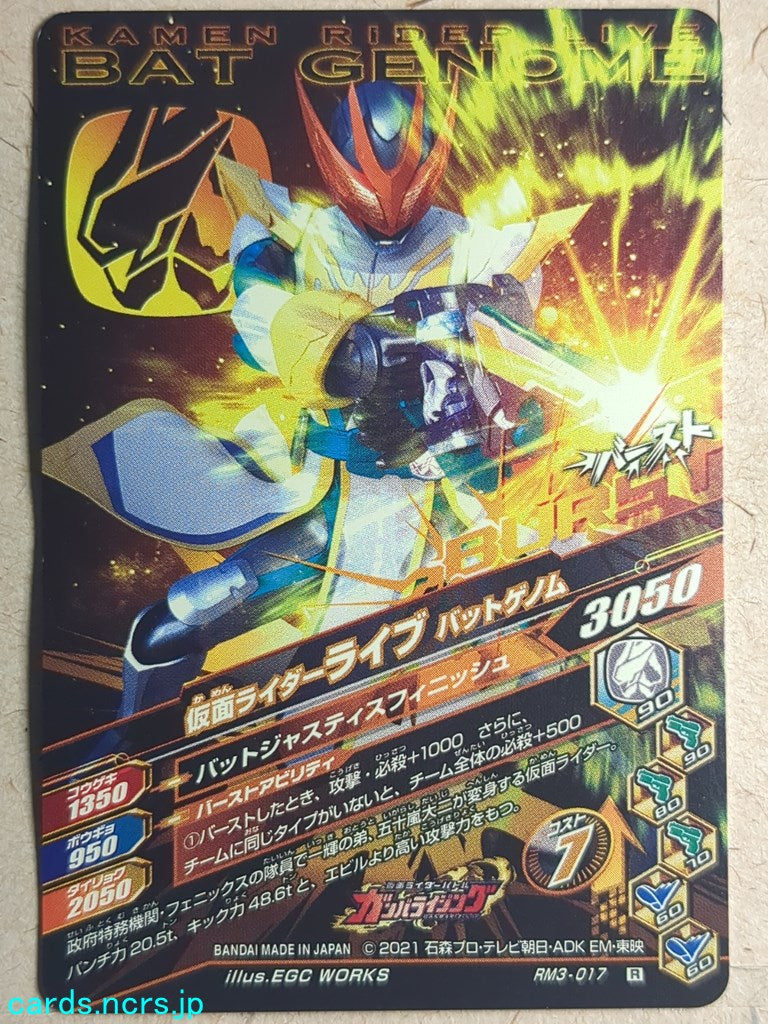 Ganbarizing Kamen Rider GAN/RM3-017R R Live Trading Card NM