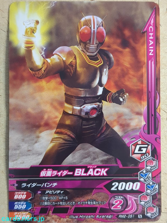 Ganbarizing Kamen Rider GAN/RM2-051N N Black Trading Card NM