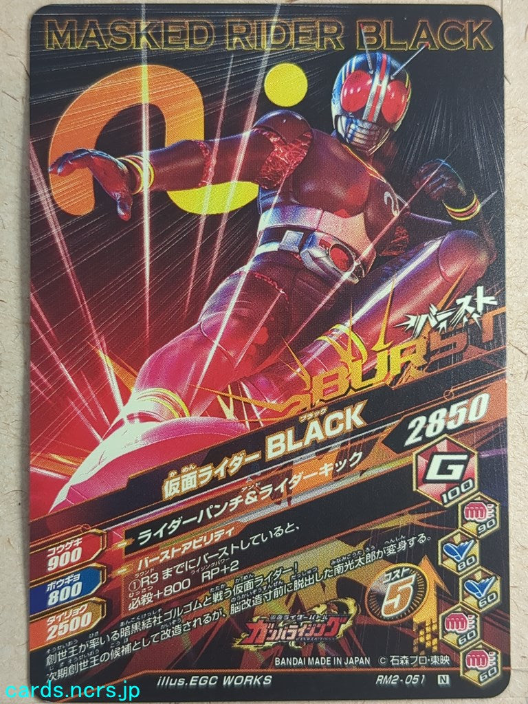 Ganbarizing Kamen Rider GAN/RM2-051N N Black Trading Card NM