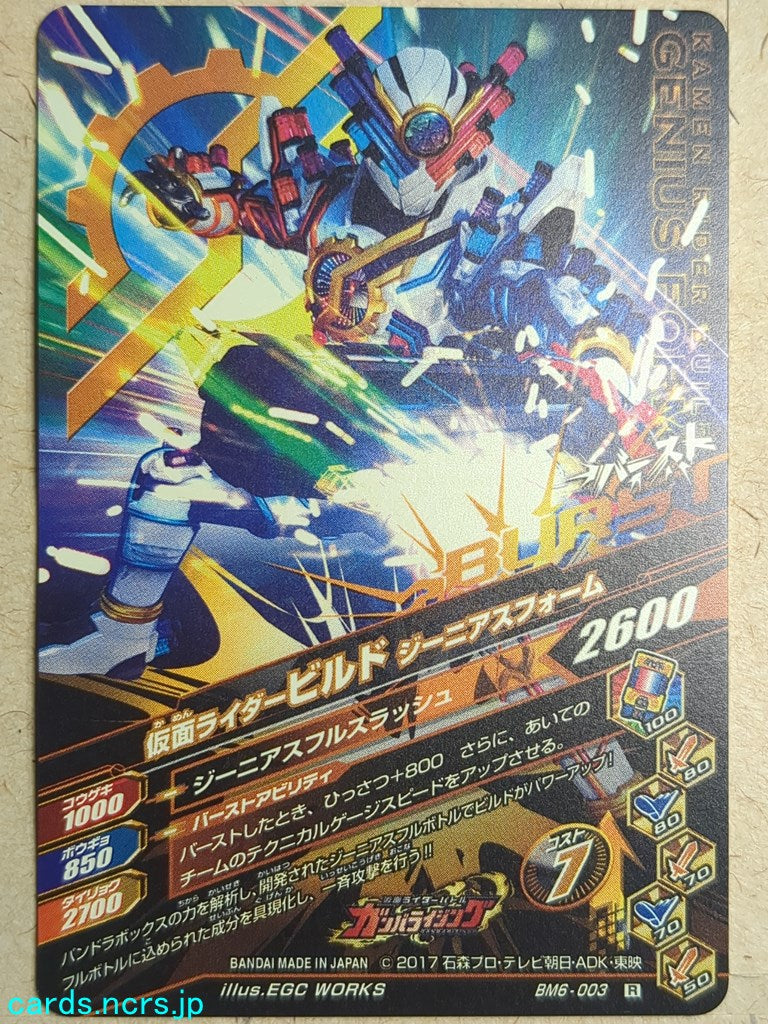 Ganbarizing Kamen Rider GAN/BM6-003R R Build Trading Card NM