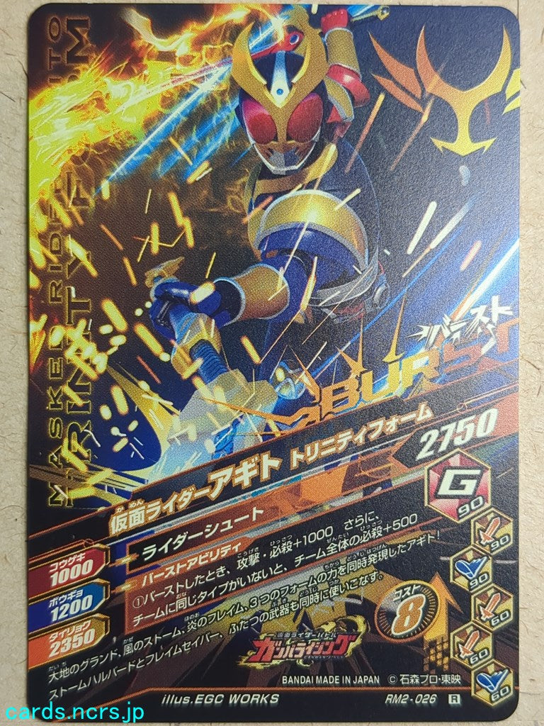 Ganbarizing Kamen Rider GAN/RM2-026R R Agito Trading Card NM