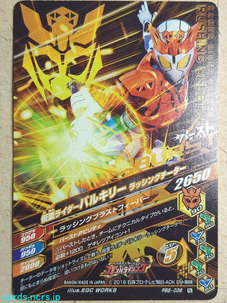 Ganbarizing Kamen Rider GAN/PBS-036N N Valkyrie Trading Card NM