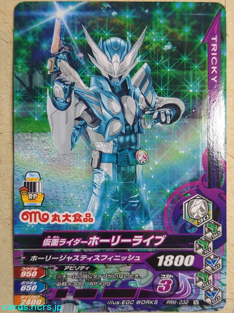 Ganbarizing Kamen Rider GAN/PRM-032N N Holy Live Trading Card NM
