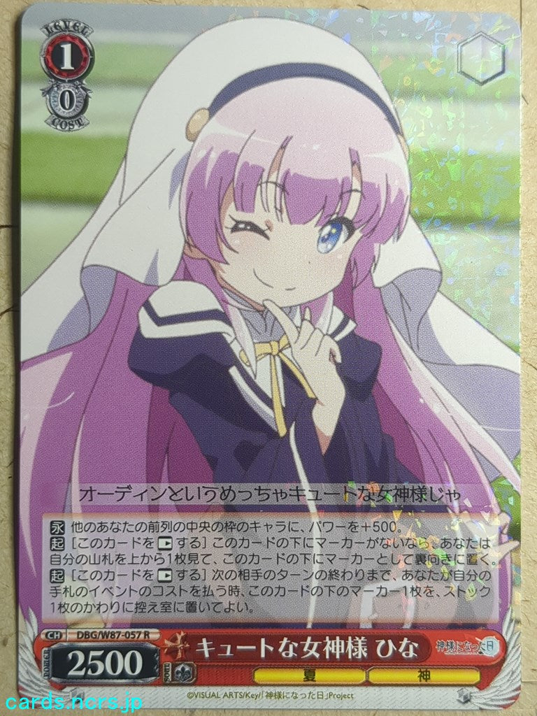 Weiss Schwarz The Day I Became a God DBG/W87-057R R Hina Sato Trading Card NM