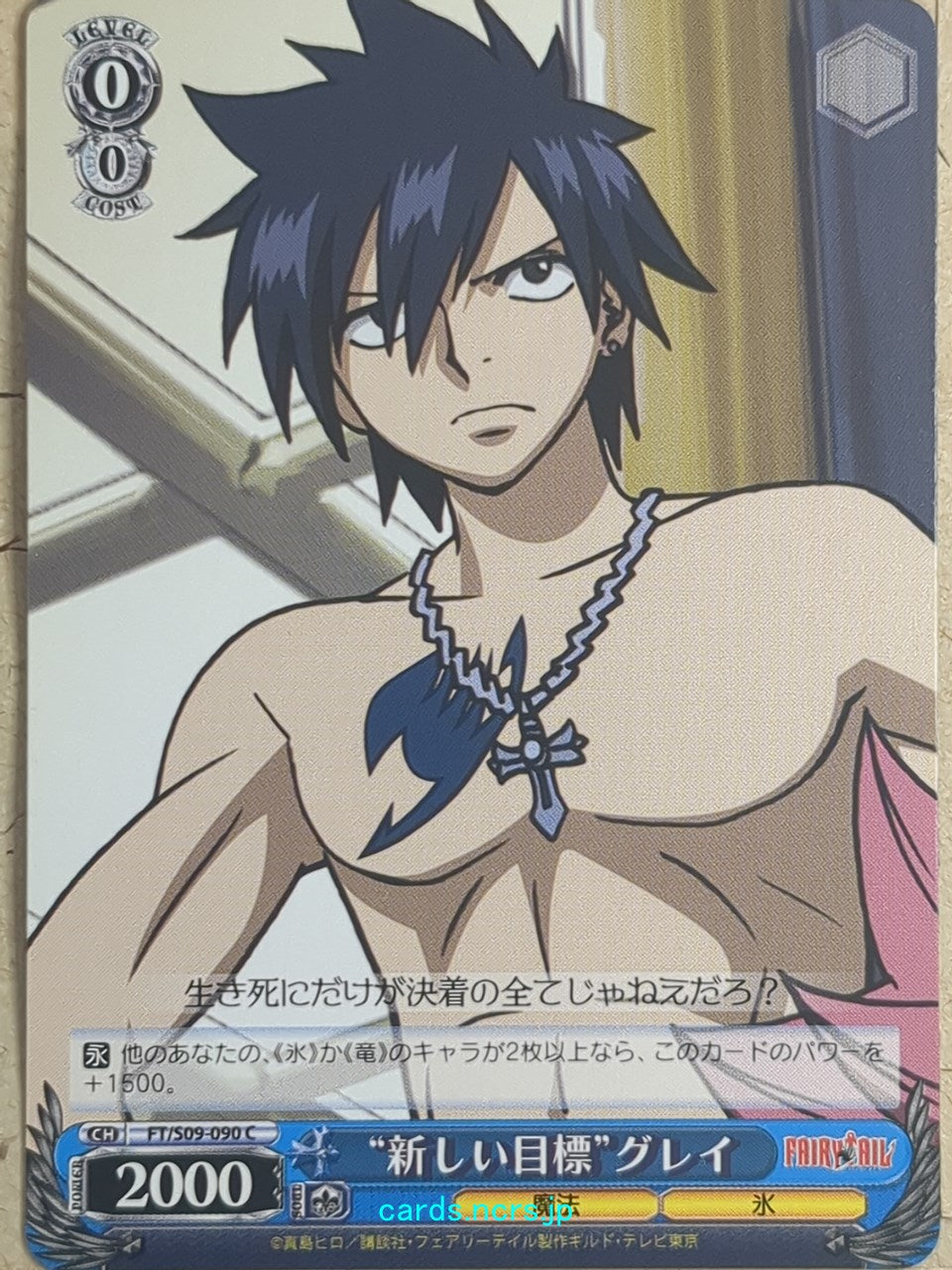Weiss Schwarz Fairy Tail FT/S09-090C C Gray Fullbuster Trading Card NM