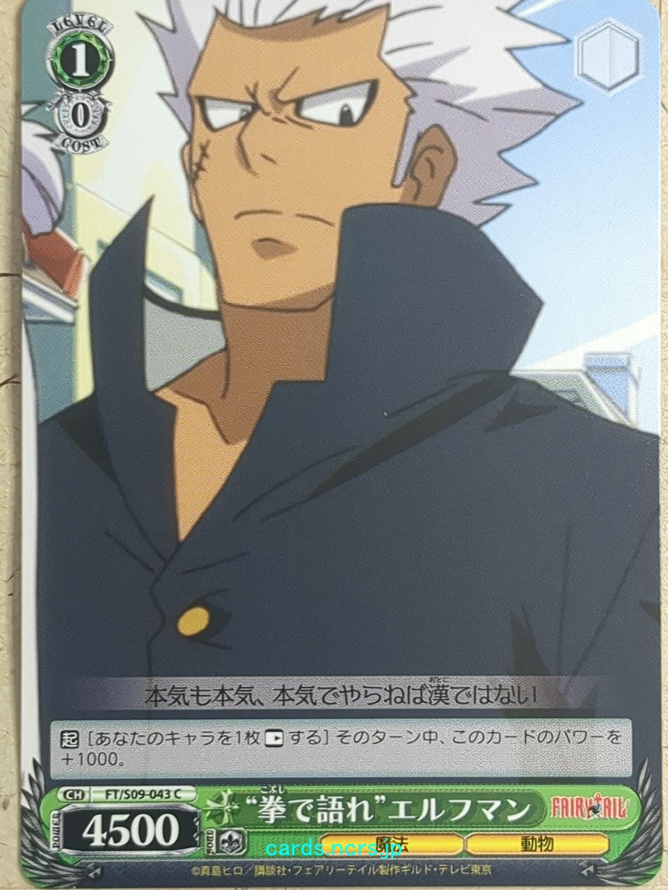Weiss Schwarz Fairy Tail FT/S09-043C C Elfman Strauss Trading Card NM