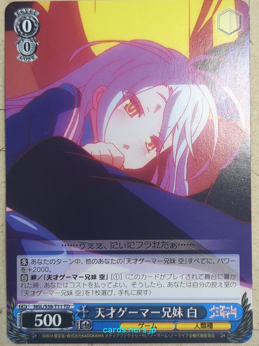 Weiss Schwarz No Game No Life NGL/S58-T11TD TD Shiro Trading Card NM