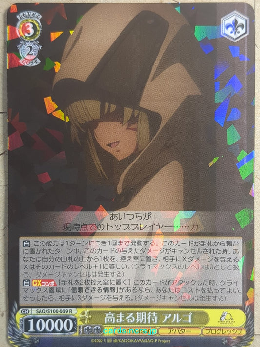 Weiss Schwarz Sword Art Online SAO/S100-009R R Argo Trading Card NM