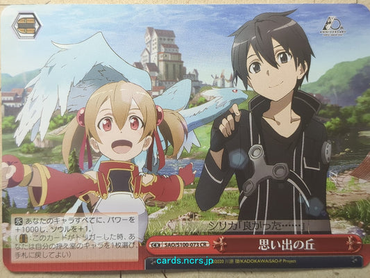 Weiss Schwarz Sword Art Online SAO/S100-073CR CR Kirito Trading Card NM