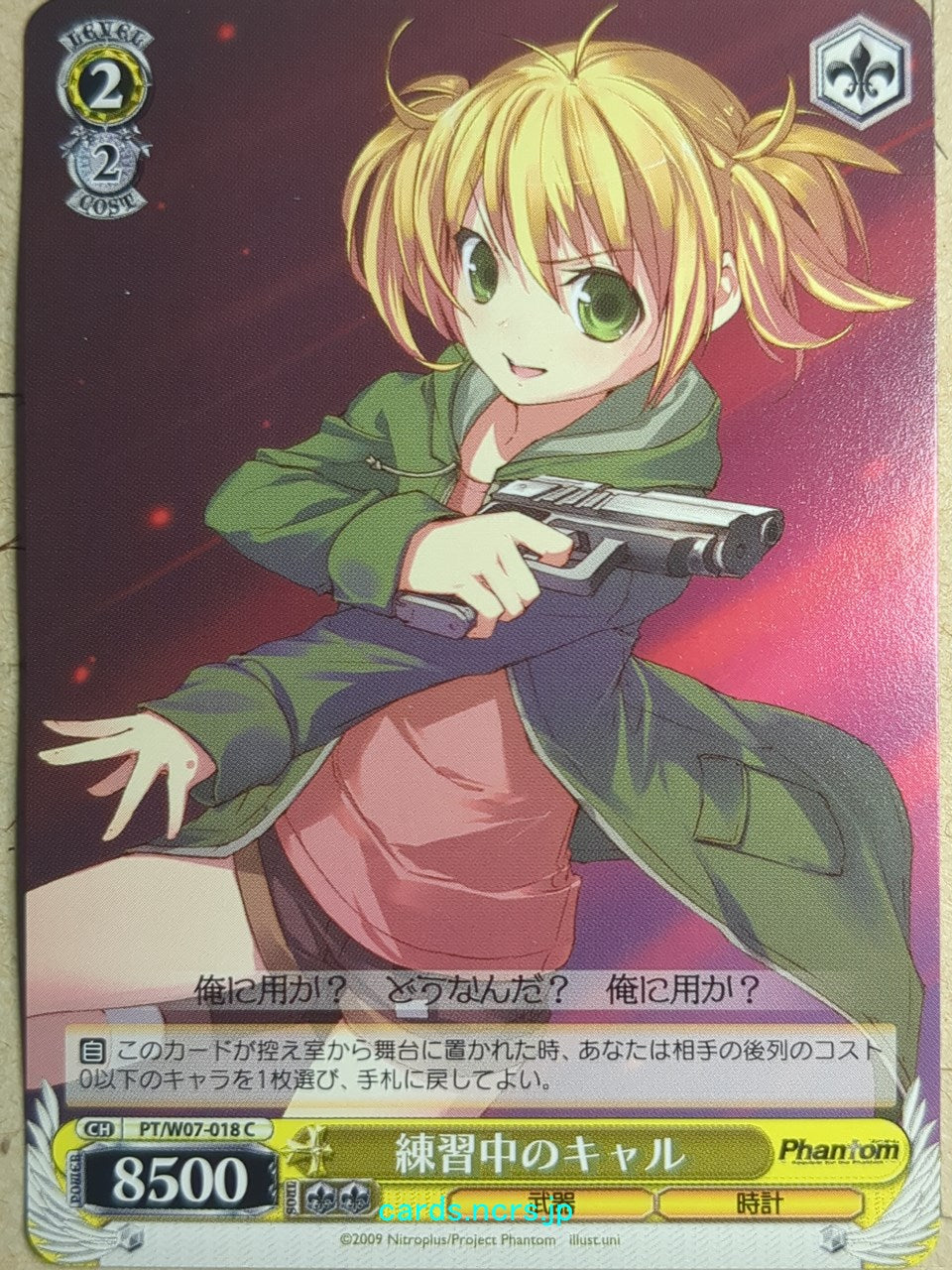 Weiss Schwarz Phantom PT/W07-018C C cal Trading Card NM