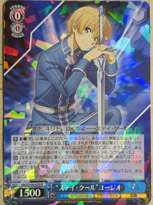 Weiss Schwarz Sword Art Online SAO/S100-079R R Eugeo Trading Card NM