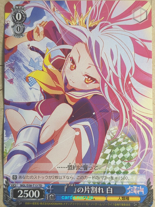 Weiss Schwarz No Game No Life NGL/S58-T13TD TD Shiro Trading Card NM