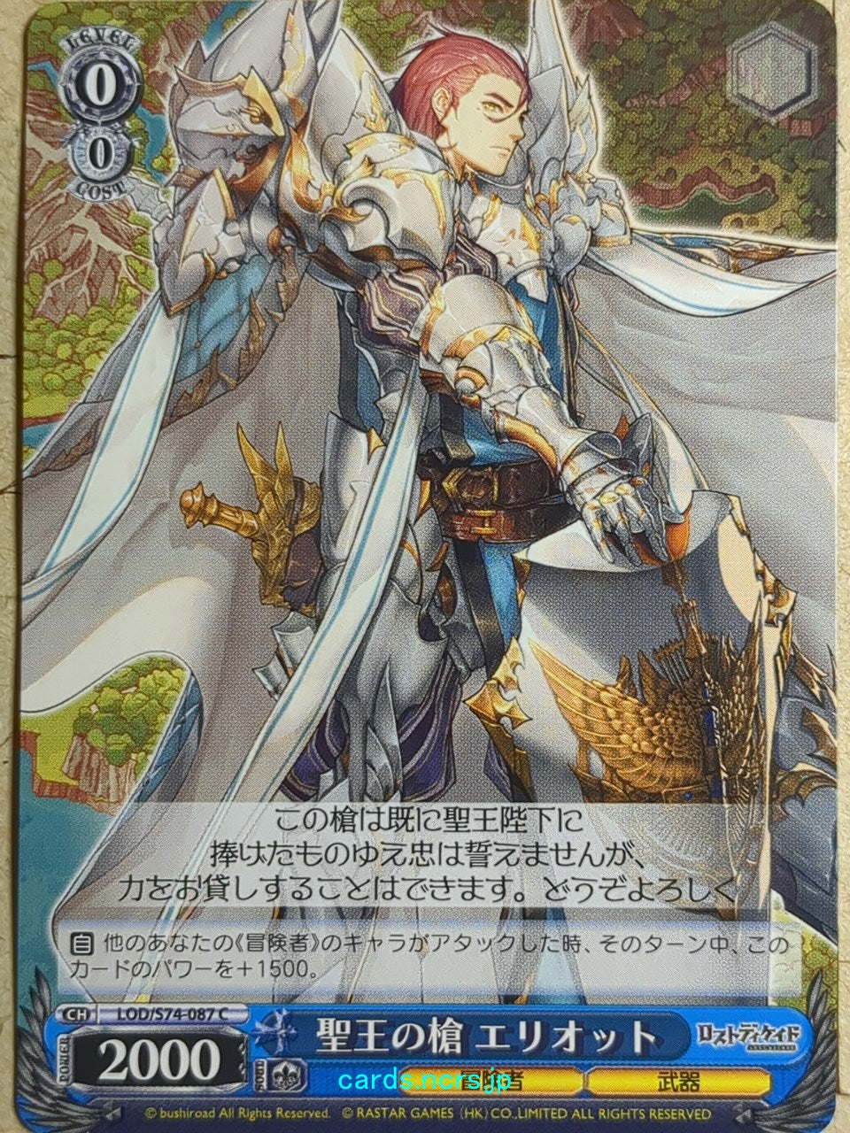 Weiss Schwarz Lost Decade LOD/S74-087C C Eriot Trading Card NM
