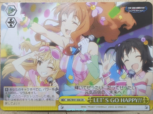 Weiss Schwarz Idolmaster IMC/W41-036CR CR Kirari Moroboshi Trading Card NM
