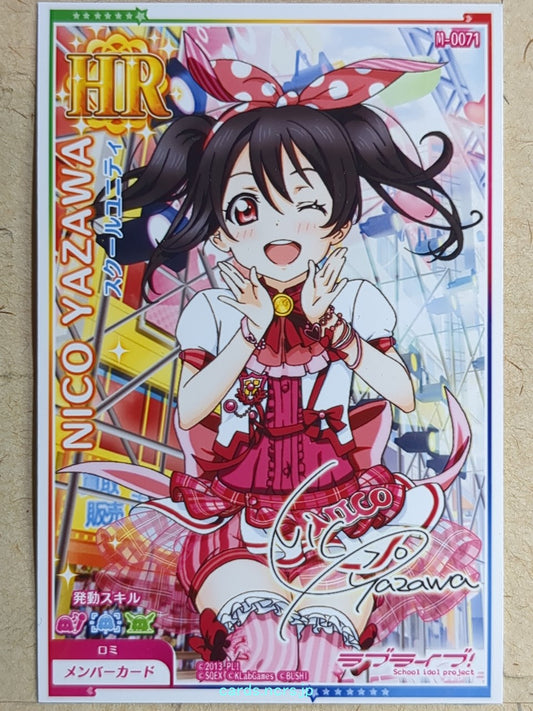 Love Live! School Idol Festival Love Live LLAA/M-0071 HR Niko Yazawa Trading Card NM