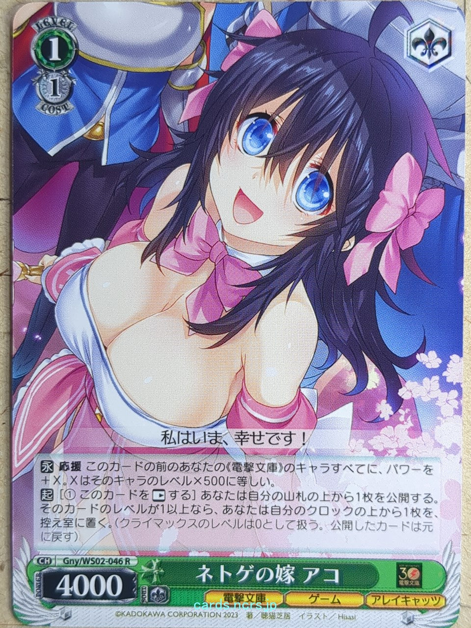 Weiss Schwarz And You Thought There Is Never a Girl Online? Gny/WS02-046R R Ako Tamaki Trading Card NM