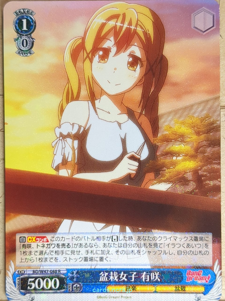 Weiss Schwarz BanG Dream BD/W47-088R R Arisa Ichigaya Trading Card NM