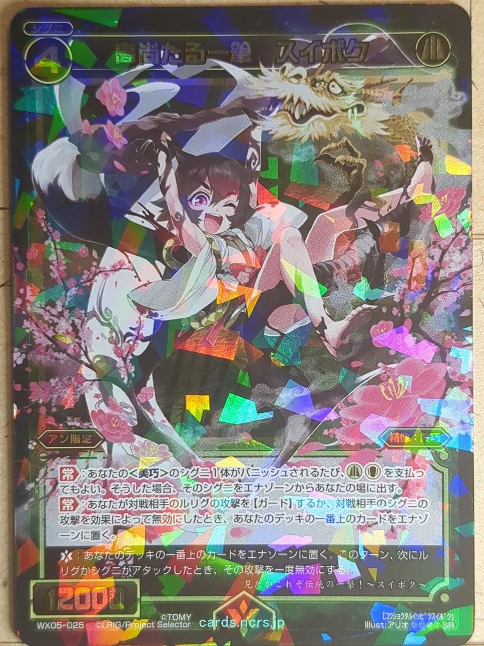 Wixoss Bk Wixoss WX05-025 SR Suiboku Trading Card NM