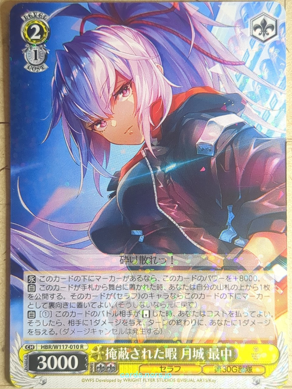 Weiss Schwarz Heaven Burns Red HBR/W117-010R R Monaka Tsukishiro Trading Card NM