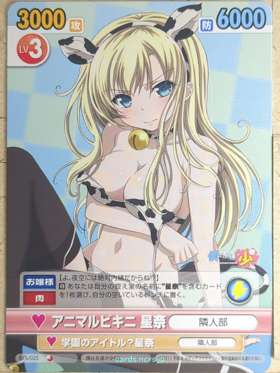 Victory Spark Haganai VS/BTS/025 1 Star Sena Kashiwazaki Trading Card NM