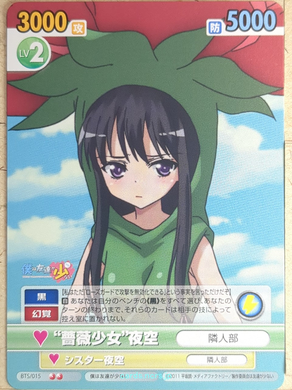 Victory Spark Haganai VS/BTS/015 2 Star Yozora Mikazuki Trading Card NM