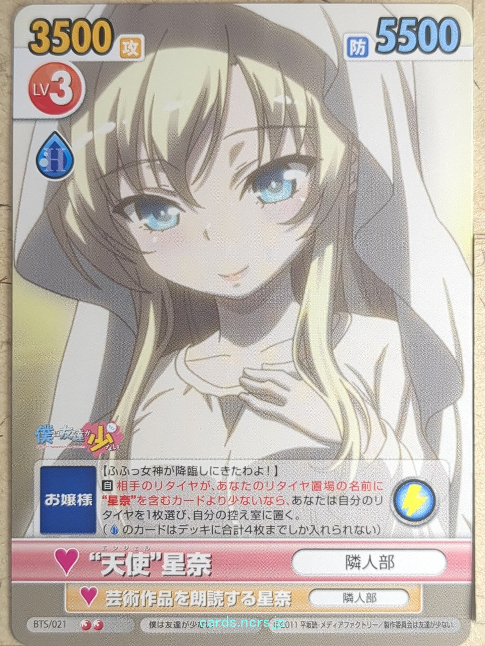 Victory Spark Haganai VS/BTS/021 2 Star Sena Kashiwazaki Trading Card NM