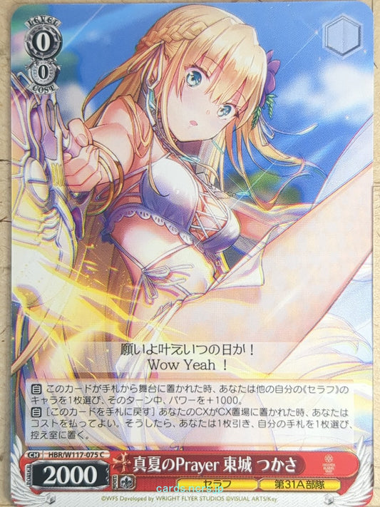 Weiss Schwarz Heaven Burns Red HBR/W117-075C C Tsukasa Tojo Trading Card NM