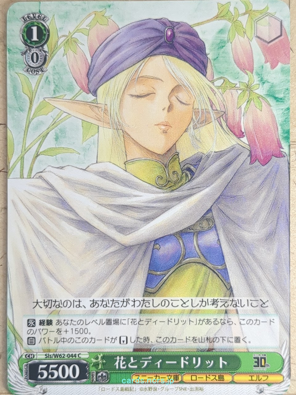 Weiss Schwarz Record of Lodoss War Sls/W62-044C C Deedlit Trading Card NM
