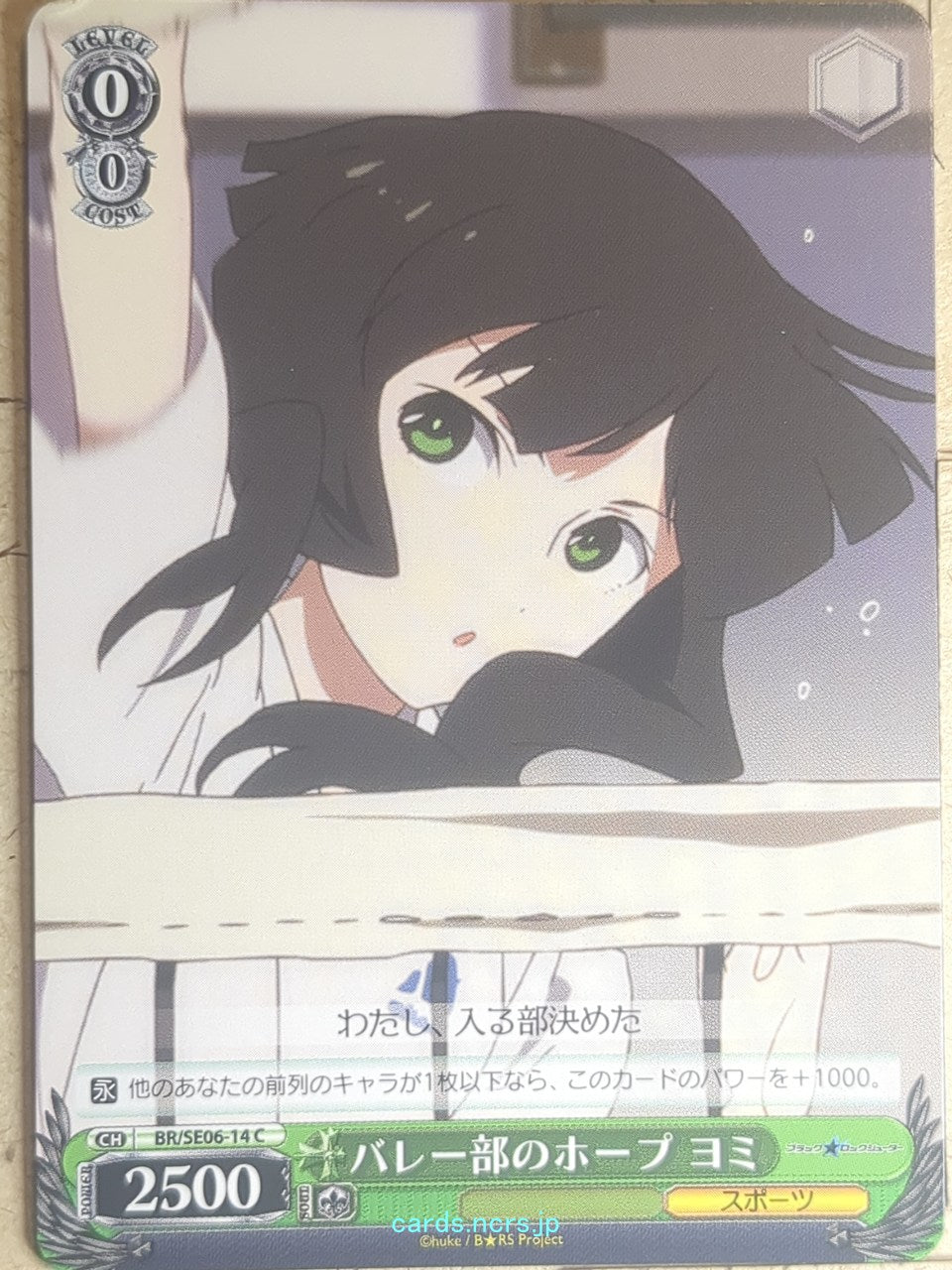 Weiss Schwarz Black rock shooter BR/SE06-14C C Yomi Takanashi Trading Card NM