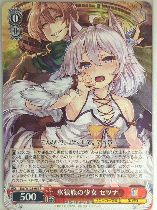 Weiss Schwarz Redo of Healer Sky/W123-064R R Setsuna Trading Card NM