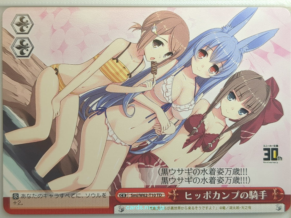 Weiss Schwarz Problem Children Are Coming from Another World. Aren't They? Smi/W62-T10TD TD Black Rabbit Trading Card NM