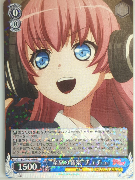 Weiss Schwarz BanG Dream BD/W73-070R R Chuchu Trading Card NM