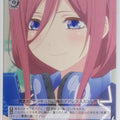Weiss Schwarz The Quintessential Quintuplets 5HY/W83-118U U Miku Nakano Trading Card NM