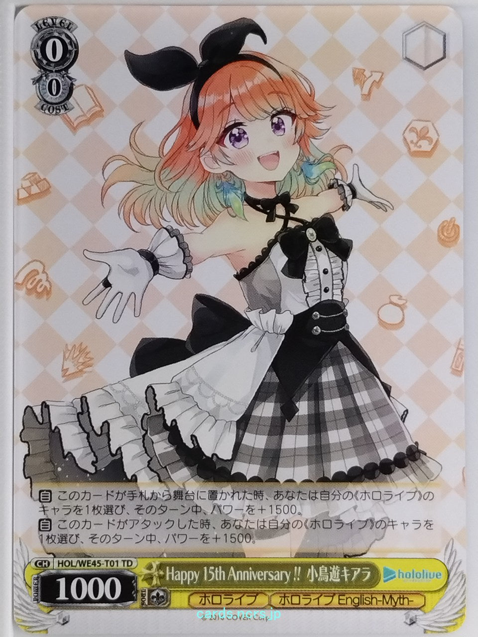 Weiss Schwarz Hololive HOL/WE45-T01TD TD Takanashi Kiara Trading Card NM