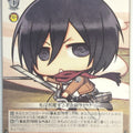 Weiss Schwarz Attack on Titan AOT/S50-103PR PR Mikasa Ackerman Trading Card NM