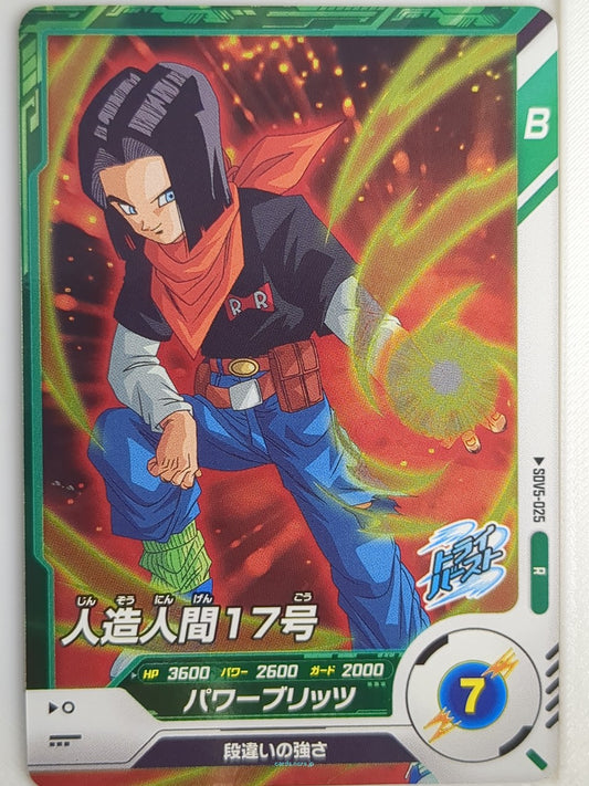 DragonBall Super Divers Dragon Ball DSD/SDV5-025 R Android 17 Trading Card NM