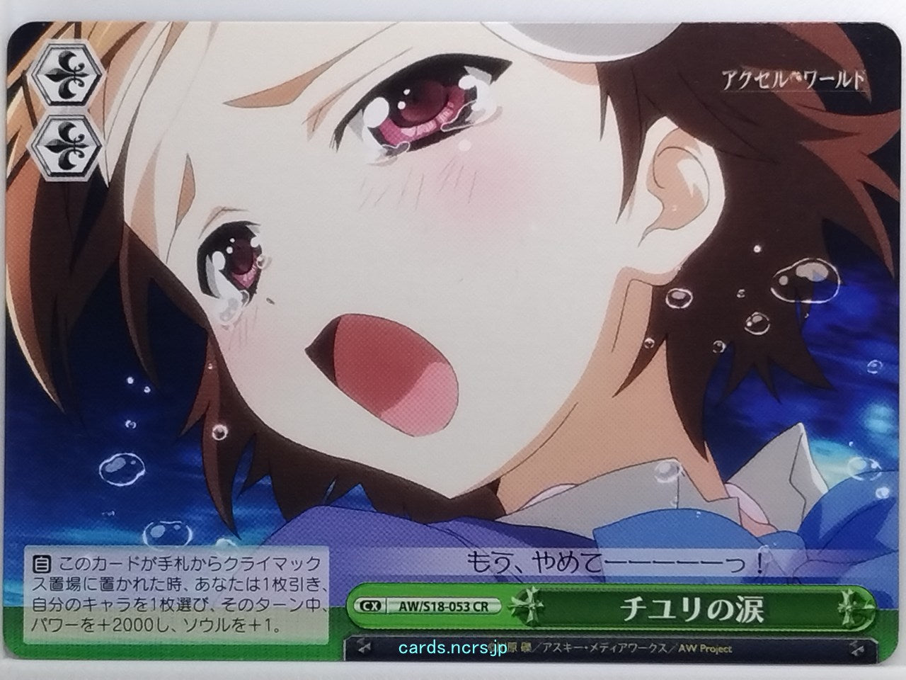 Weiss Schwarz Accel World AW/S18-053CR CR Chiyuri Trading Card NM