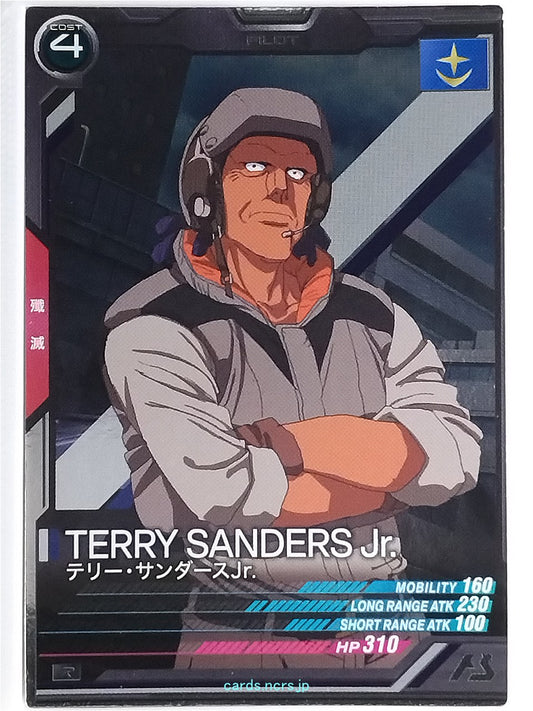 Gundam Arsenal Base Gundam GAB/UTB02-018 R Terry Sanders Jr. Trading Card NM