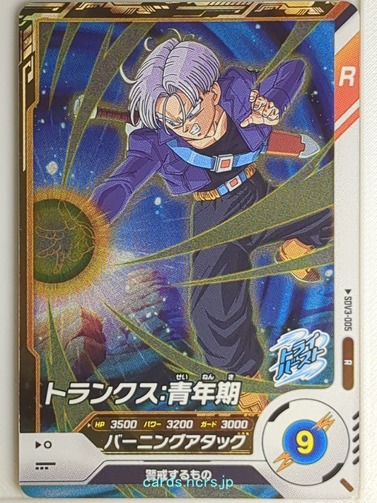 DragonBall Super Divers Dragon Ball DSD/SDV3-005 R Trunks Trading Card NM