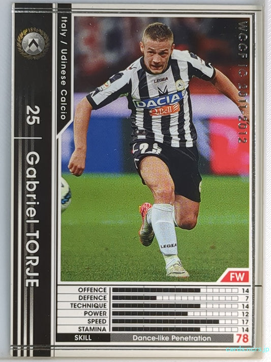 Panini WCCF Football WCCF/2011-2012-256/384 N Gabriel TORJE Trading Card NM
