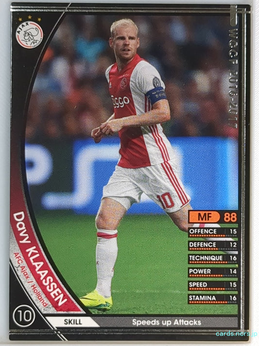 Panini WCCF Football WCCF/2015-2016-154/389 N Davy KLAASSEN Trading Card NM