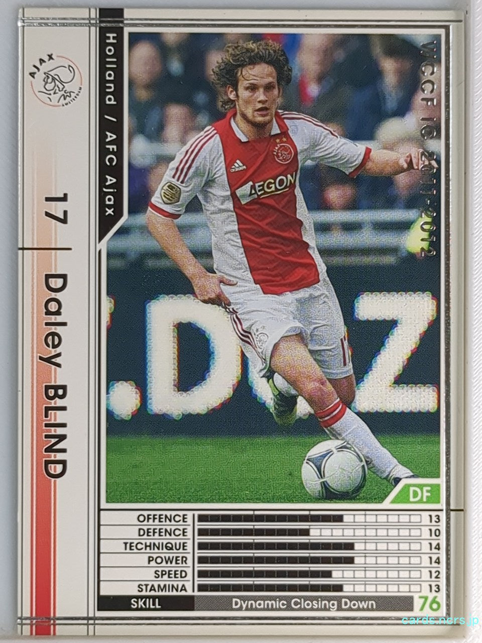 Panini WCCF Football WCCF/2011-2012-147/384 N Daley BLIND Trading Card EX