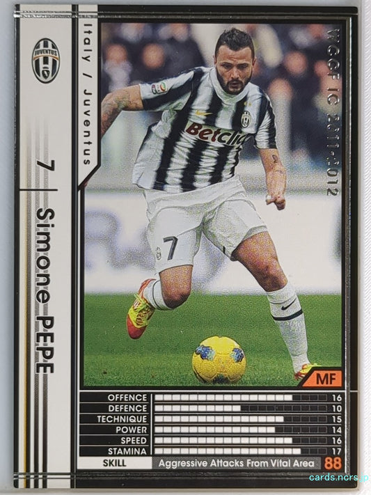 Panini WCCF Football WCCF/2011-2012-218/384 N Simone Pepe Trading Card NM