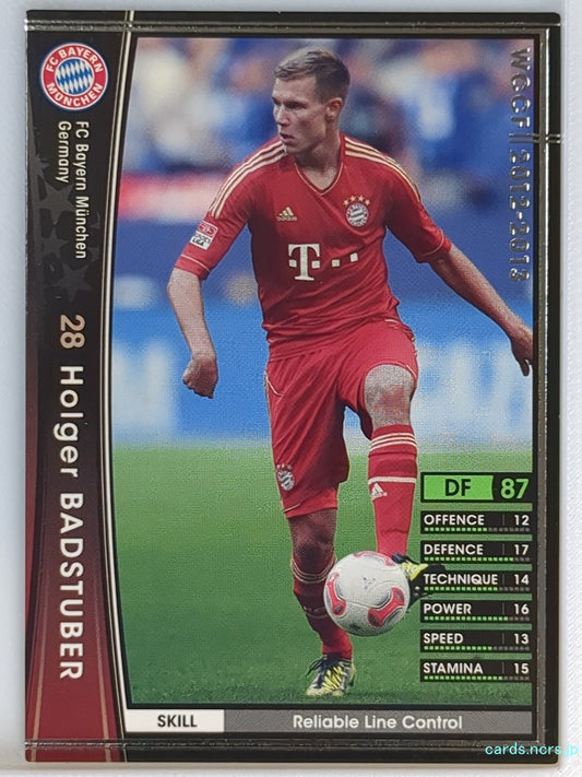 Panini WCCF Football WCCF/2012-2013-114/384 N Holger Badstuber Trading Card NM