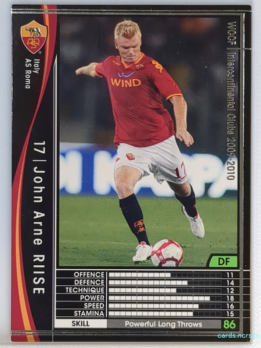 Panini WCCF Football WCCF/2009-2010-232/384 N John Arne RIISE Trading Card EX