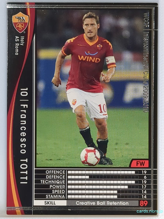 Panini WCCF Football WCCF/2009-2010-239/384 N Francesco TOTTI Trading Card EX