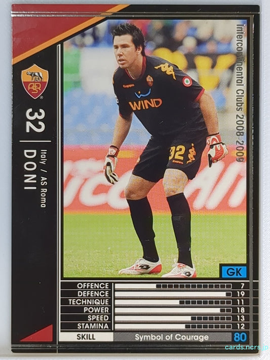 Panini WCCF Football WCCF/2008-2009-225/352 N Doni Trading Card EX