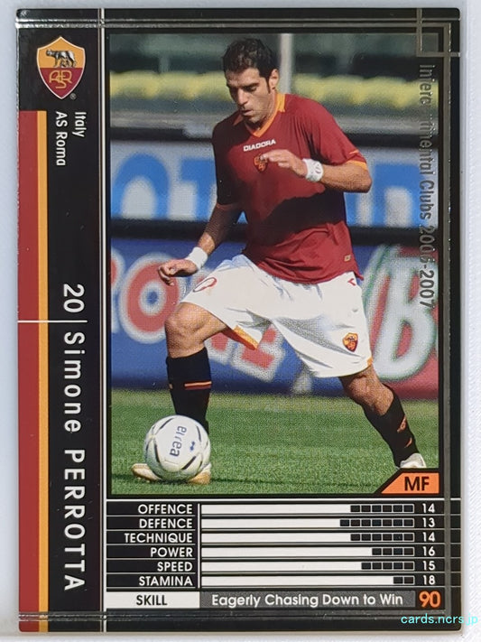 Panini WCCF Football WCCF/2006-2007-298/384 N Simone PERROTTA Trading Card EX